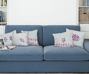 Hand Block Printed Cushion Covers set of 5