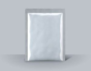 silver packaging pouch