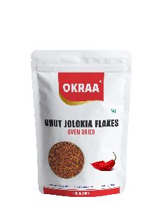 Bhut Jolokia Chilli Flakes - 100 gm by OKRAA