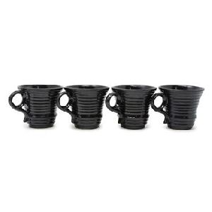Grooved Expresso Coffee Cups
