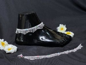Modern Silver Anklets