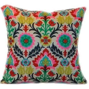 Hand Embroidered Pillow Cover