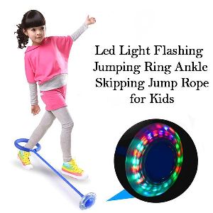 Led Light Flashing Jumping Ring Ankle Skipping Jump Rope for Kids