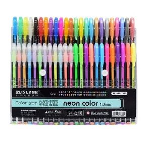 Neon color glitter pen