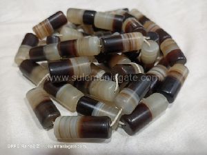 Berral shape agate stone beads