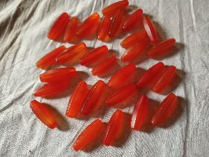 Red agate beads