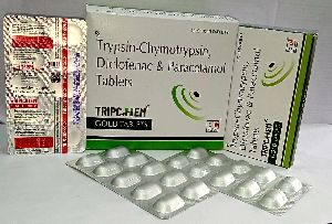 Trypsin-chymotrypsin, Diclofenac & Paracetamol Tablets