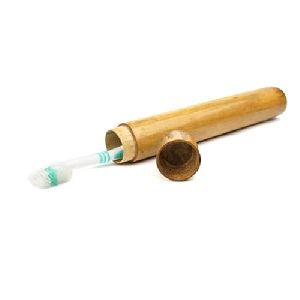 Bamboo Toothbrush Case