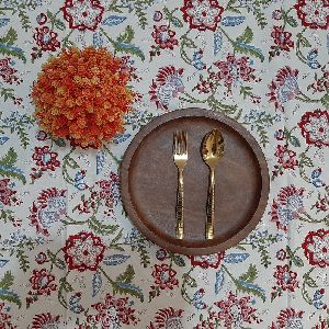 Hand Block Printed Cotton Tablecloth