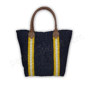 12 Oz Denim Fabric Tote Bag With Inside Polyester Lining