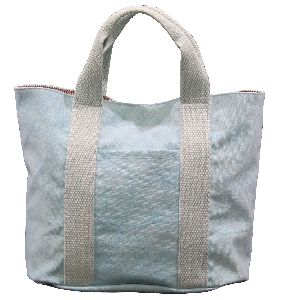 12 Oz Dyed Canvas Tote Bag With Inside Lining & Front Open Pocket