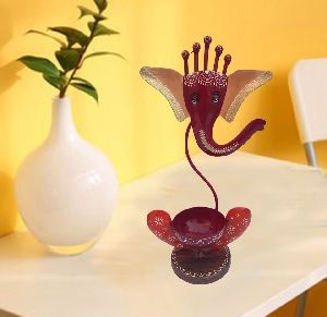 Beautiful handicraft Ganesh T-Light Candle Holder/Stand for Home Decor