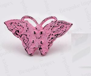 Cast Iron Butterfly Painted Cabinet Knobs