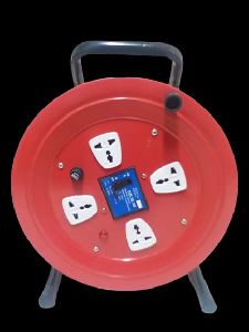 Extension Cable Reel 6A Indian 4 Socket With ELCB Without Cable