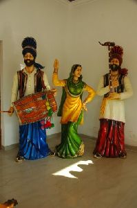 Fiber Bhangra Statue