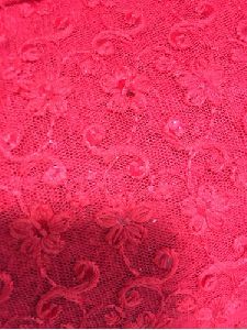 Schiffli Net Embroidery Fabric