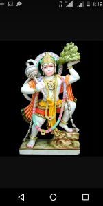 Marble Colored Hanuman Statue