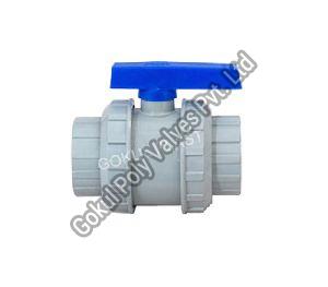 GOKUL Polypropylene PP Grey pp union type ball valve