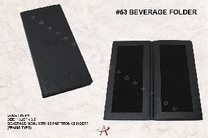 Leather Beverage Folder