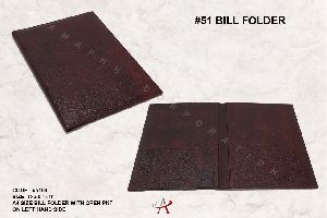 Leather Bill Folder