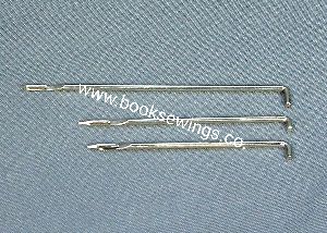 Polygraph hook for book sewing machine