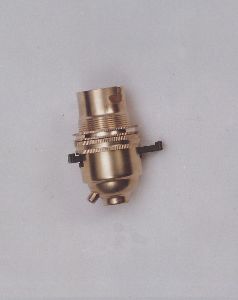 B22 Brass Push Bar Lamp Holder
