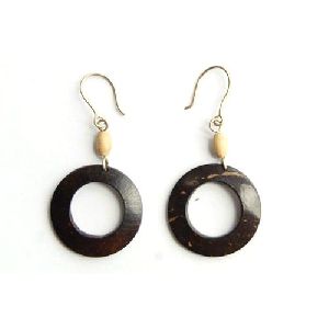 Round Shaped Coconut Earrings