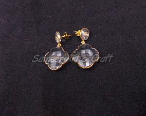 Crystal Quartz Gemstone Earring Set