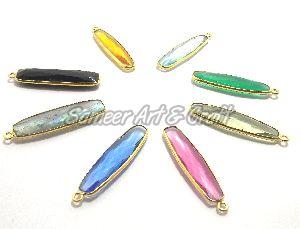 Brass Multi Stone Connector Bezel, For Jewelry, Gender : Male/ Female