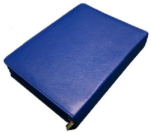 Blue Leather Book Cover