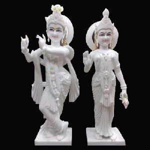 Marble Radhe Krishna Statue