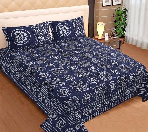 300TC Cotton Printed Bedsheet King Size with 2 Pillow Cover