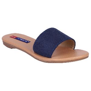Ladies Blue Flat Sandals