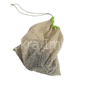 Cotton Drawstring Mesh Bag