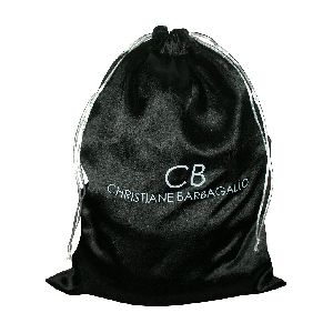 Satin Drawstring Bag With Customized Logo Design