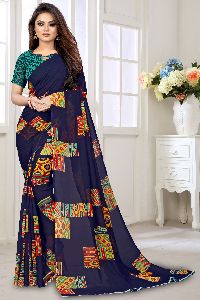 Printed Georgette saree