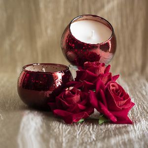 Red Sparkling Vase Aroma Candle