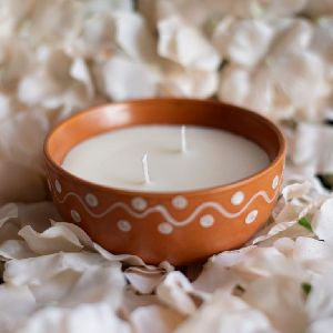 Double Wick Simple Encrust Bowl Candle