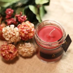 Premium Tea Rose Jar Candle