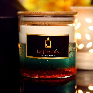 Double Wax Unscented Decorative Jar Candle
