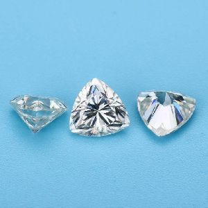 1.44to3.85+ CT, Trillion CutWhite Moissanite diamond