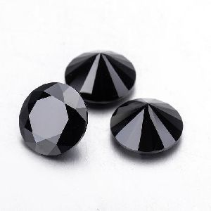 3 Pcs,12.05CT Black Moissanite Round shape Diamond