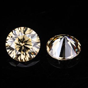 Yellow Moissanite Diamond,Best Quality,Excellent Cut