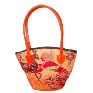 Hand Painted Leather Hand Bags