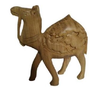 Wooden Camel Statue