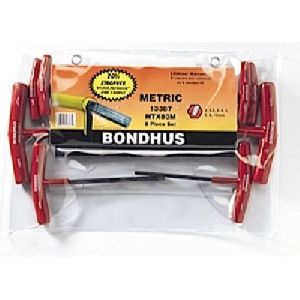 Bondhus 13387, Set 8 Graduated Length Hex T-Handles 2-10mm