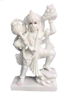 15 Inch Marble Hanuman Ji Statue