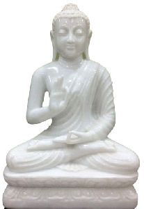 30 Inch Marble Buddha Statue