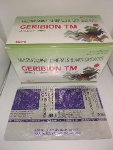 Geribion TM  ( Multivitamins, Minerals & Anti - Oxidants )