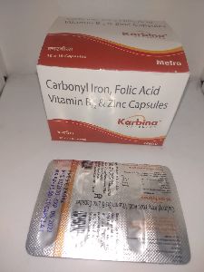 Karbina  Capsules  (  Carbonyl Iron, Folic Acid Vitamin B12 & Zinc Capsules )